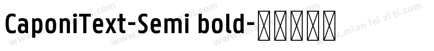 CaponiText-Semi bold字体转换